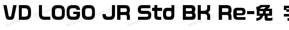 VD LOGO JR Std BK Re字体转换
